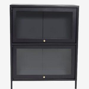 Venture Home – Lågt vitrinskåp Bonnie – Svart – Skåp – Från Homeroom