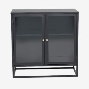 Venture Home – Lågt vitrinskåp Bonnie – Svart – Skåp – Från Homeroom