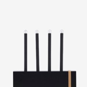 Venture Home – Ljusstake Fjällberget – Svart – Adventsljusstakar – Från Homeroom