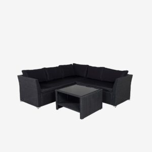 Venture Home – Lounge Set Haiti – Svart – Loungemöbler – Från Homeroom