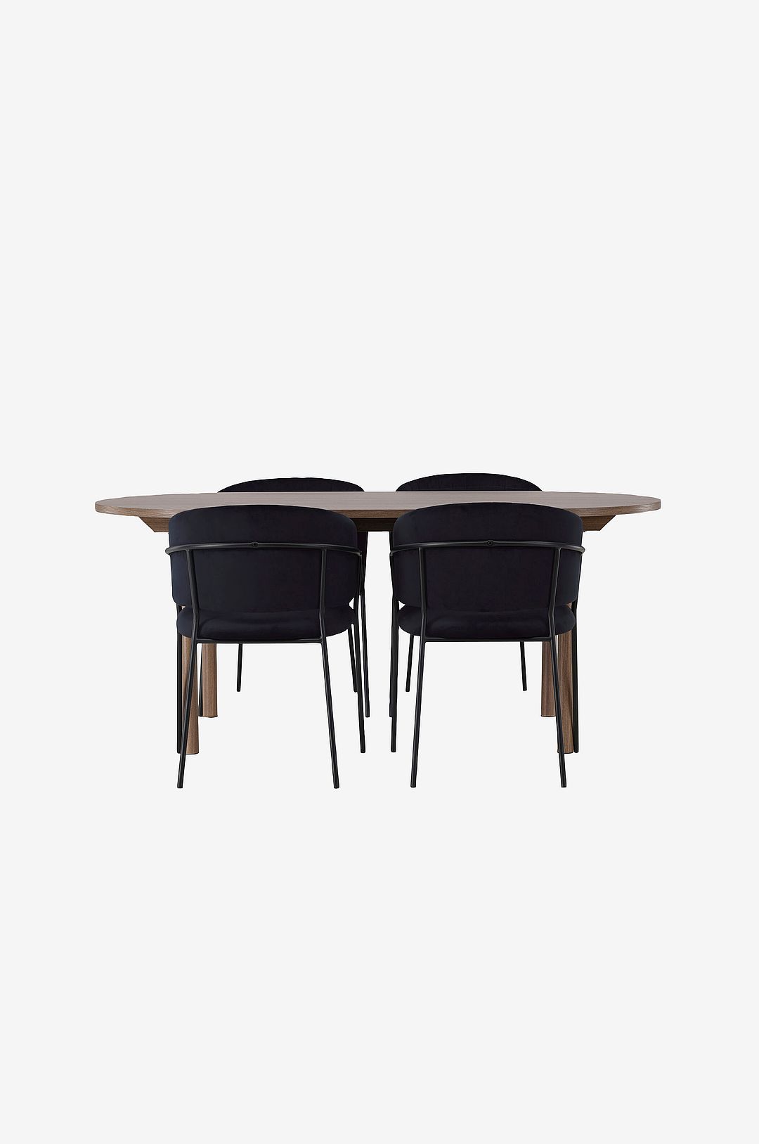 Venture Home – Matgrupp Andy med stolar Selma – Svart – Matgrupp 6 personer – Från Homeroom