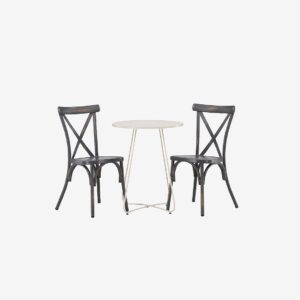 Venture Home – Matgrupp Bacong med 2st matstolar Tablas – Beige – Matgrupper – Från Homeroom