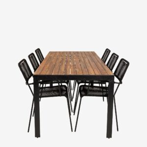 Venture Home – Matgrupp Belinda och 6st Levis matstol – Natur – Matgrupper – Från Homeroom