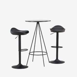 Venture Home – Matgrupp Bistro med 2st stolar Adesto – Svart – Matgrupp 2 personer – Från Homeroom