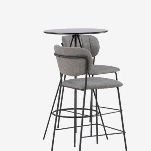 Venture Home – Matgrupp Bistro med 2st stolar Bell – Svart – Matgrupp 2 personer – Från Homeroom