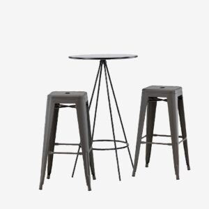 Venture Home – Matgrupp Bistro med 2st stolar Tempe – Svart – Matgrupp 2 personer – Från Homeroom