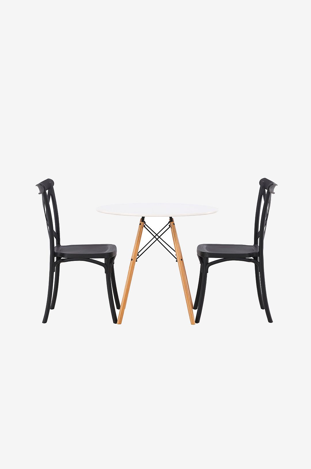 Venture Home – Matgrupp Danburi med 2st matstolar Crosett – Vit – Matgrupp 2 personer – Från Homeroom