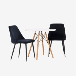 Venture Home – Matgrupp Danburi med 2st stolar Night – Vit – Matgrupp 4 personer – Från Homeroom