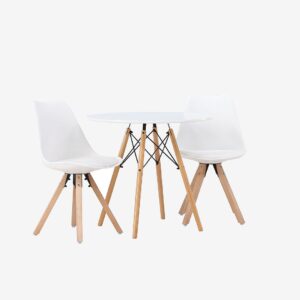 Venture Home – Matgrupp Danburi med 2st stolar Zeno – Vit – Matgrupp 2 personer – Från Homeroom