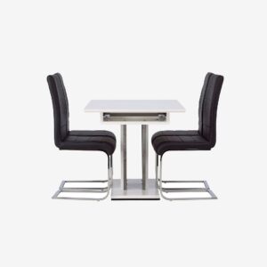 Venture Home – Matgrupp Disa med 4st stolar Tempo – Vit – Matgrupp 4 personer – Från Homeroom