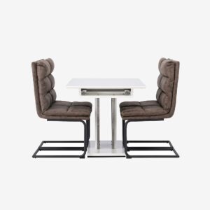 Venture Home – Matgrupp Disa med 4st stolar Zizo – Vit – Matgrupp 4 personer – Från Homeroom