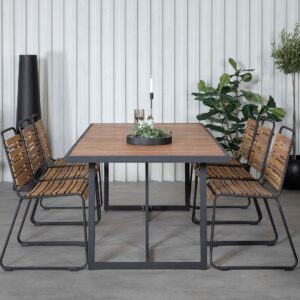 Venture Home – Matgrupp Khung med 6st matstolar Bois – Brun – Matgrupper – Från Homeroom
