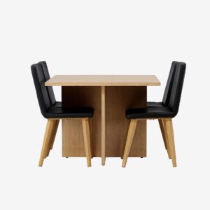 Venture Home – Matgrupp Leo med 4st stolar Today – Brun – Matgrupp 4 personer – Från Homeroom