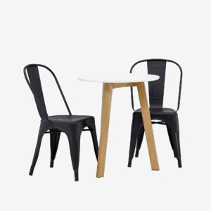 Venture Home – Matgrupp Leonora med 2st stolar Tempe – Vit – Matgrupp 4 personer – Från Homeroom