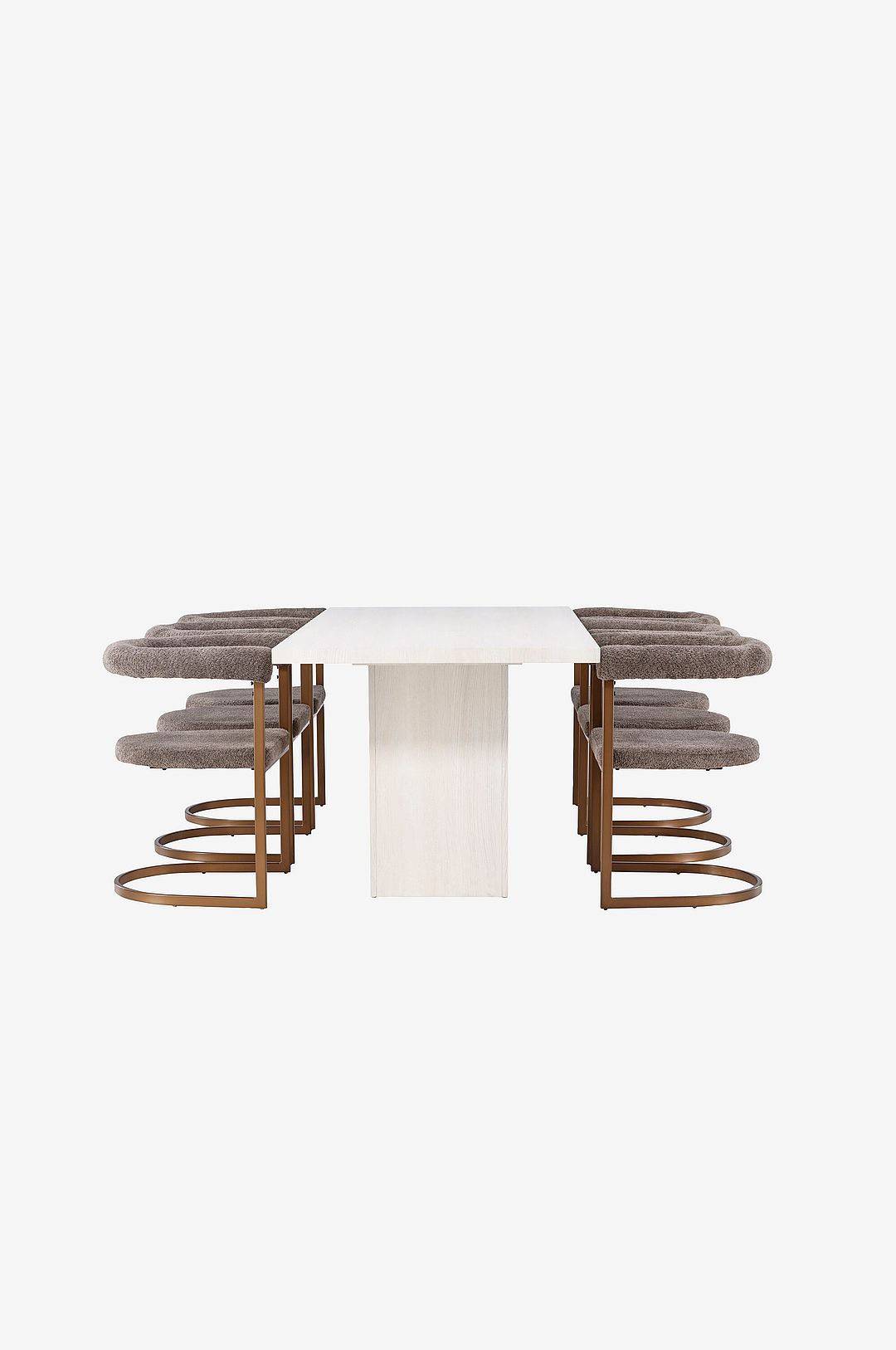 Venture Home – Matgrupp Olga med 6st stolar Morning – Vit – Matgrupp 6 personer – Från Homeroom