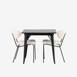 Venture Home – Matgrupp Tempe med 2st matstolar Chico – Vit – Matgrupp 2 personer – Från Homeroom