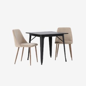 Venture Home – Matgrupp Tempe med 2st stolar Night – Svart – Matgrupp 4 personer – Från Homeroom