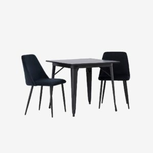 Venture Home – Matgrupp Tempe med 2st stolar Night – Svart – Matgrupp 4 personer – Från Homeroom