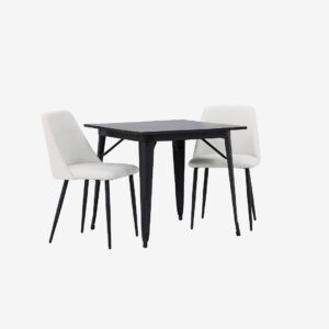 Venture Home – Matgrupp Tempe med 2st stolar Night – Svart – Matgrupp 4 personer – Från Homeroom