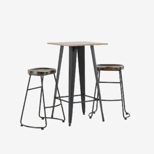 Venture Home – Matgrupp Tempe med 2st stolar Ozark – Brun – Matgrupp 2 personer – Från Homeroom