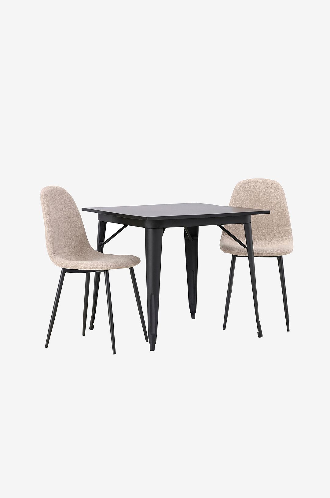 Venture Home – Matgrupp Tempe med 2st stolar Polar – Svart – Matgrupp 4 personer – Från Homeroom