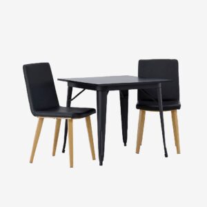 Venture Home – Matgrupp Tempe med 2st stolar Today – Svart – Matgrupp 4 personer – Från Homeroom