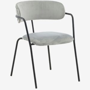 Venture Home – Matstol Arrow Sammet, 2-pack – Grå – Stolar – Från Homeroom