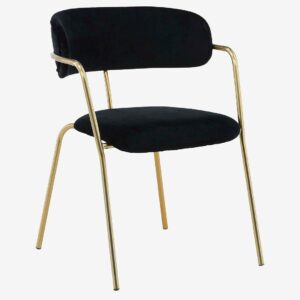 Venture Home – Matstol Arrow Sammet, 2-pack – Svart – Stolar – Från Homeroom