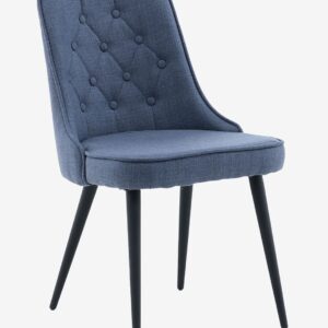 Venture Home – Matstol Valleta Delux tyg, 2-pack – Blå – Stolar – Från Homeroom