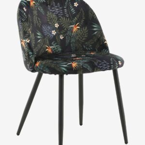 Venture Home – Matstol Valleta Mönster Sammet, 2-pack – Svart – Stolar – Från Homeroom