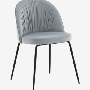 Venture Home – Matstol Wrinkles Sammet, 2-pack – Grå – Stolar – Från Homeroom