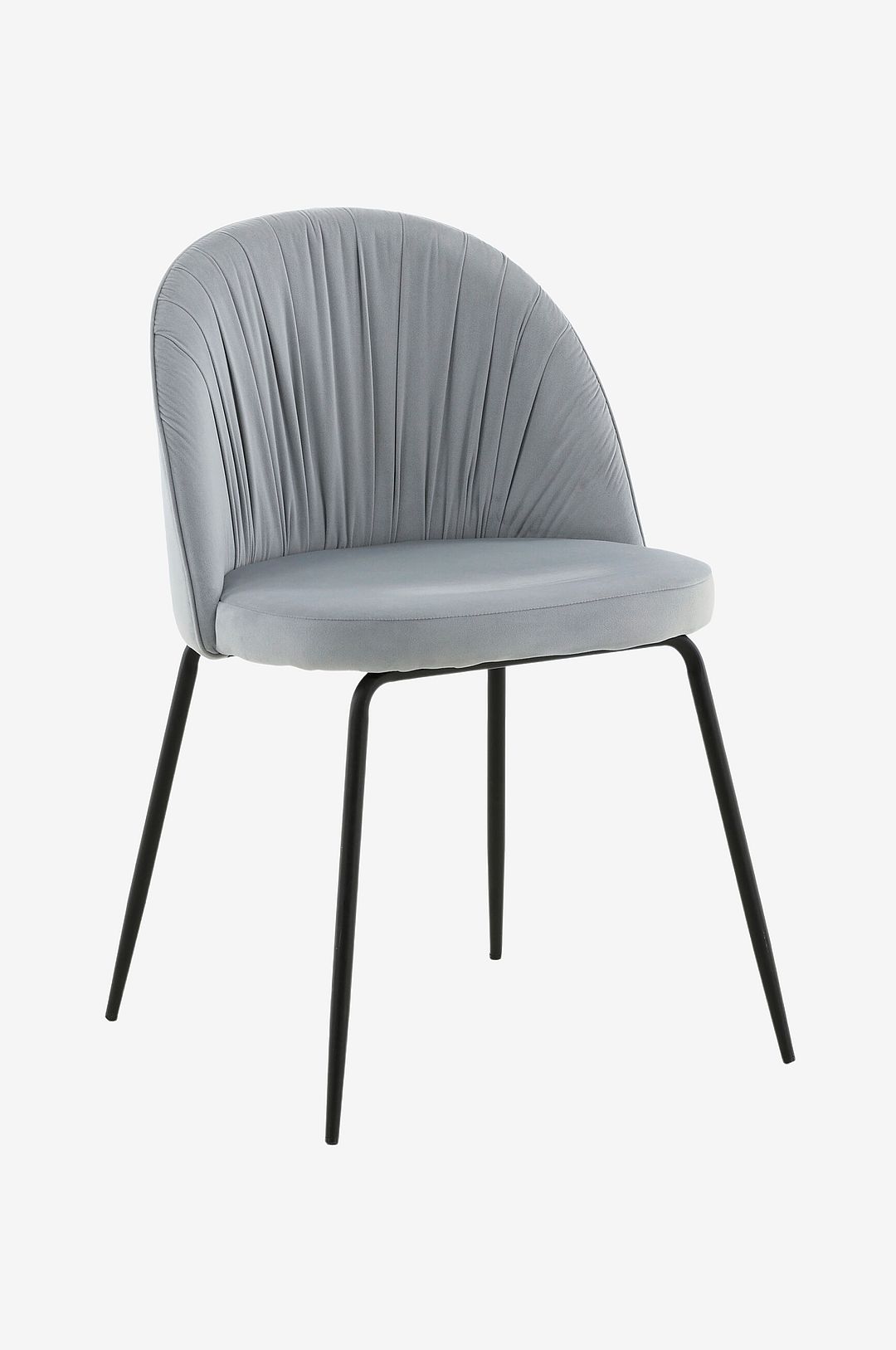 Venture Home – Matstol Wrinkles Sammet, 2-pack – Grå – Stolar – Från Homeroom