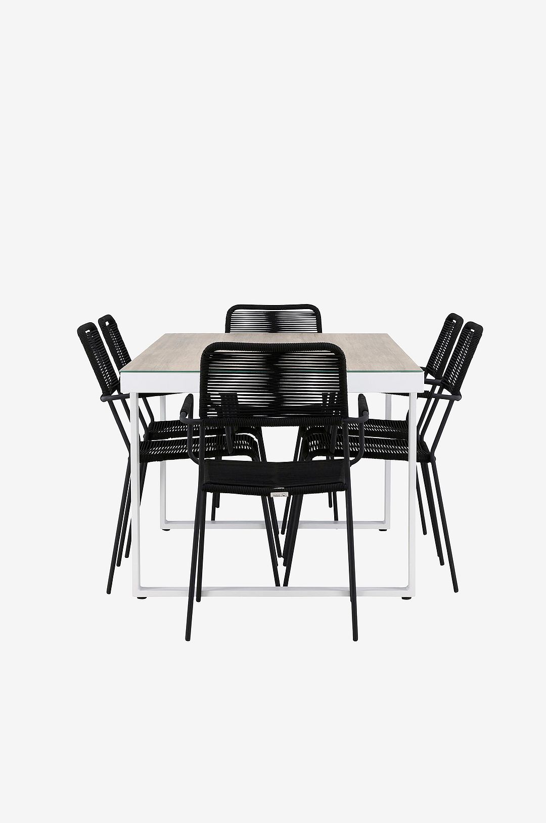 Venture Home – Merlo Matgrupp med stolar Lindos – Svart – Matgrupper – Från Homeroom