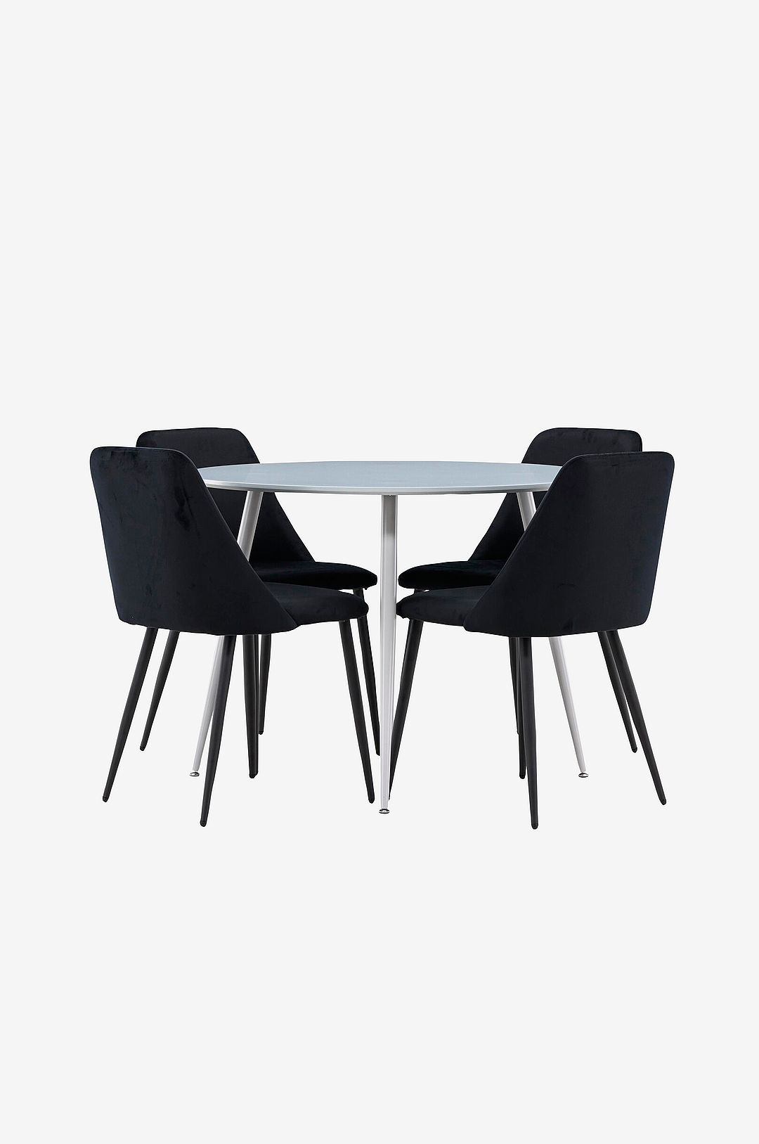 Venture Home – Plaza matbord med Night matstol – Svart – Matgrupp 4 personer – Från Homeroom