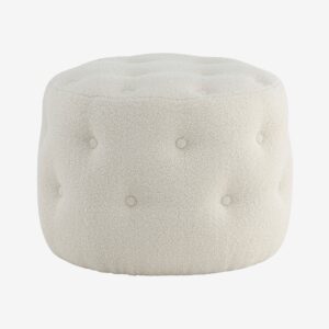 Venture Home – Puff Benjamin – Vit – Fotpallar & puffar – Från Homeroom