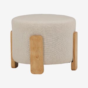 Venture Home – Puff Coffey – Vit – Fotpallar & puffar – Från Homeroom