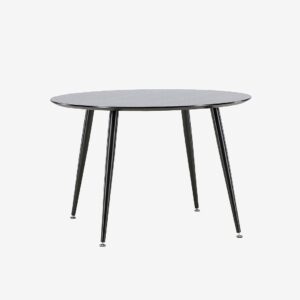 Venture Home – Runt Matbord Dipp, 115×75 cm – Svart – Matbord – Från Homeroom