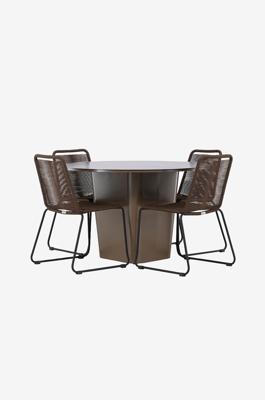 Venture Home – Santa Fe Matgrupp med stolar Lindos – Brun – Matgrupper – Från Homeroom