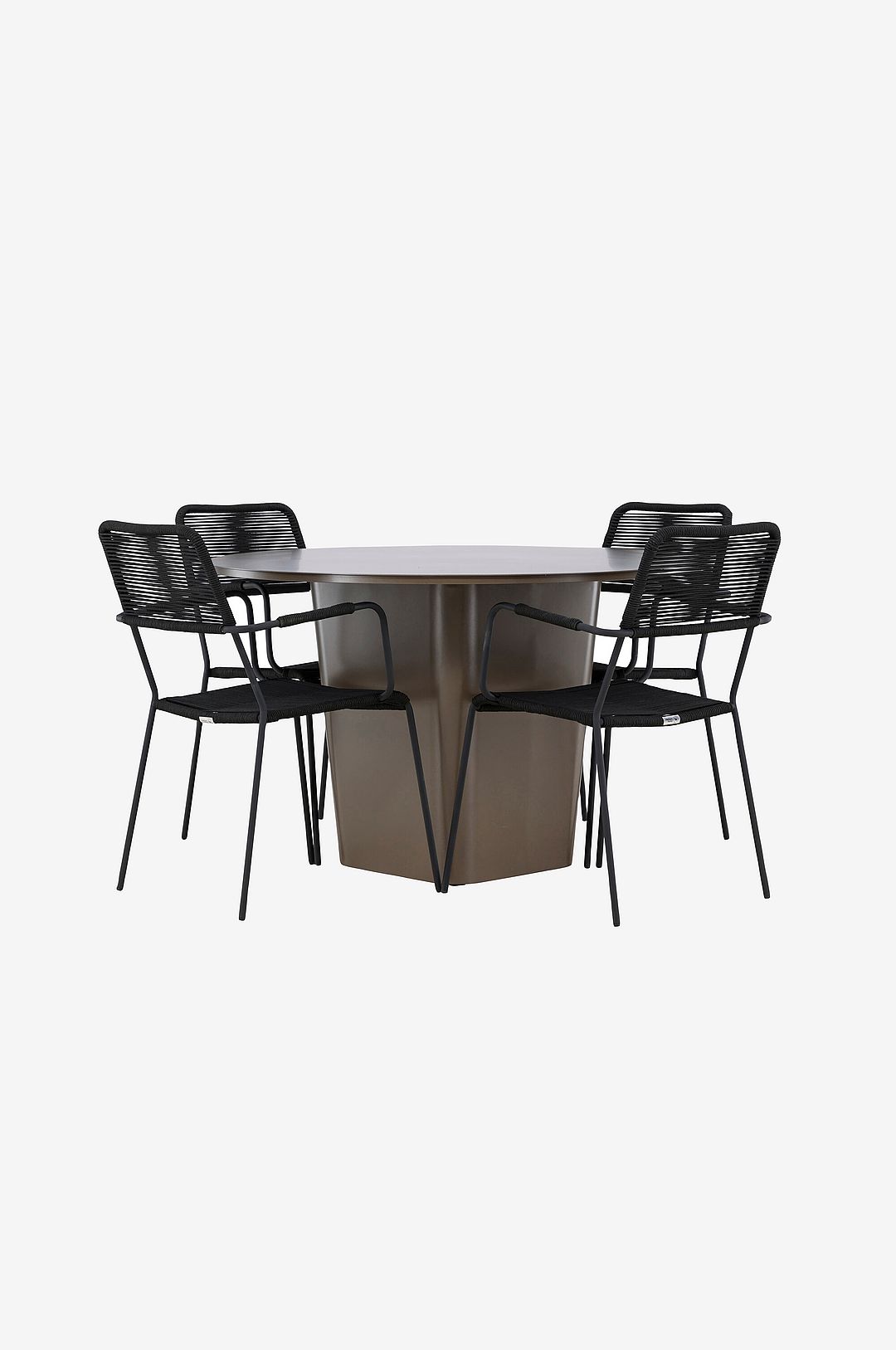 Venture Home – Santa Fe Matgrupp med stolar Lindos – Svart – Matgrupper – Från Homeroom