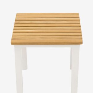 Venture Home – Sidobord, Mexico 40×40 cm – Vit – Balkongmöbler – Från Homeroom