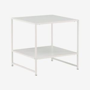 Venture Home – Sidobord Sila, 51 x 51 cm – Vit – Småbord – Från Homeroom