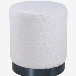 Venture Home – Sittpuff Benji – Vit – Fotpallar & puffar – Från Homeroom