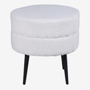 Venture Home – Sittpuff Pot – Vit – Fotpallar & puffar – Från Homeroom