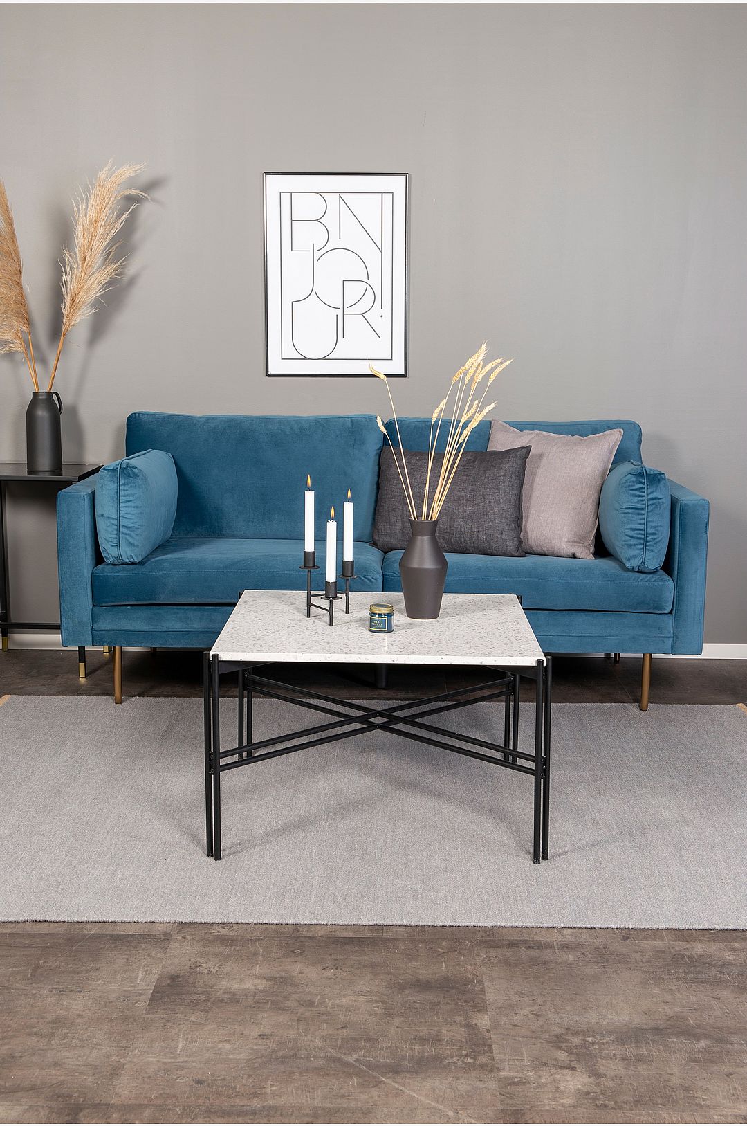 Venture Home - Soffa Boel, 3-sits - Blå - 3-sits soffor - Från Homeroom