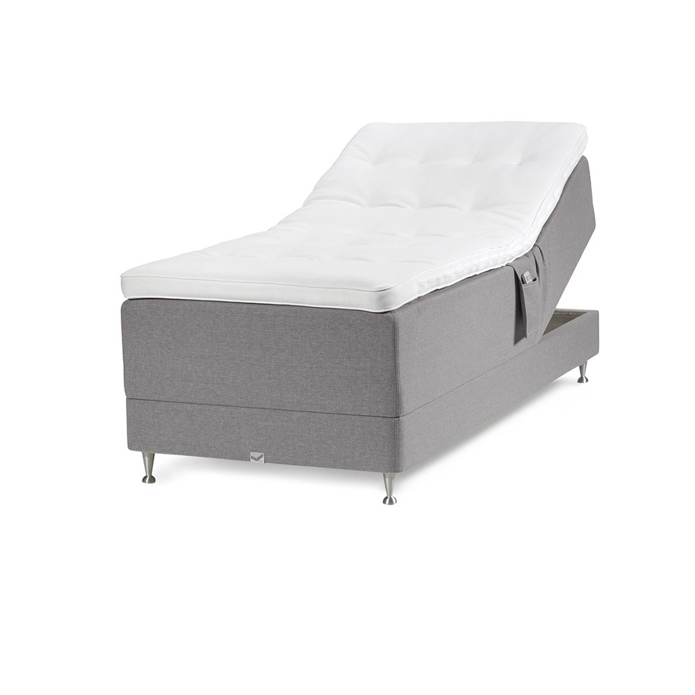 Viking Birka DuoFlex Ställbar Säng 180×210 Grå