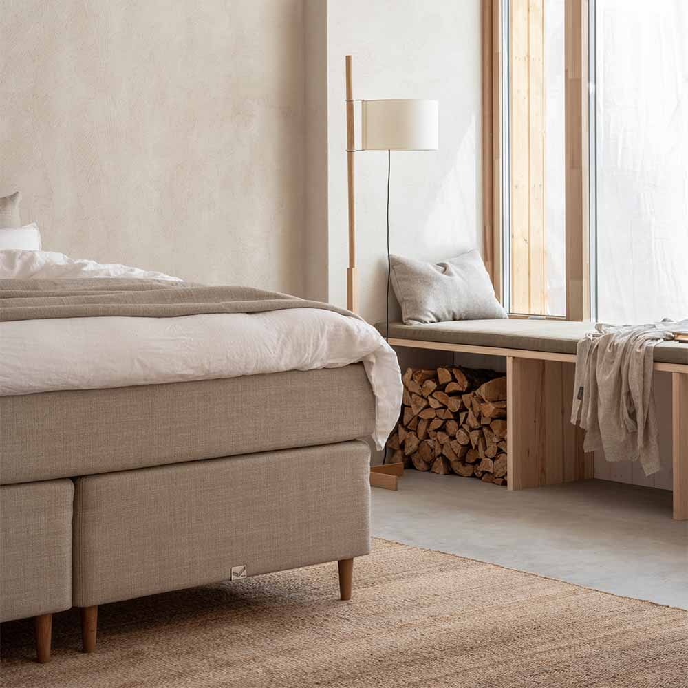 Viking Birka Kontinentalsäng 120×200 Beige