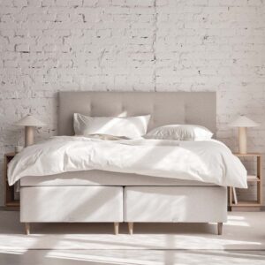 Viking Idun Kontinentalsäng 210×210 Beige