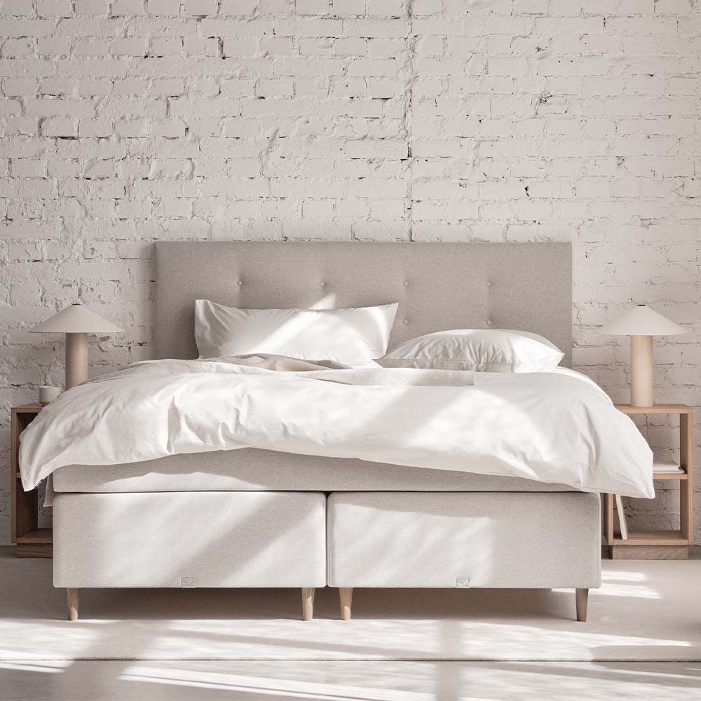 Viking Idun Kontinentalsäng 210×210 Beige