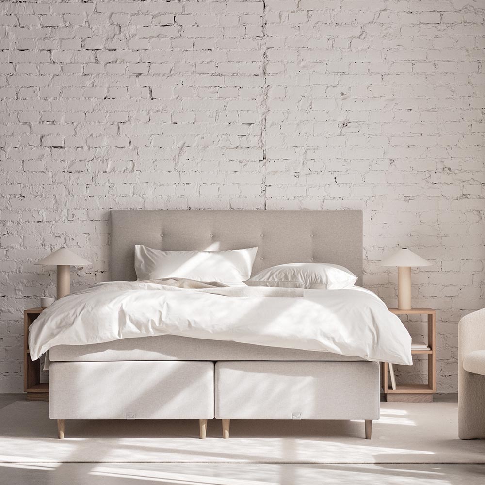 Viking Läckö Kontinentalsäng 210×200 Beige