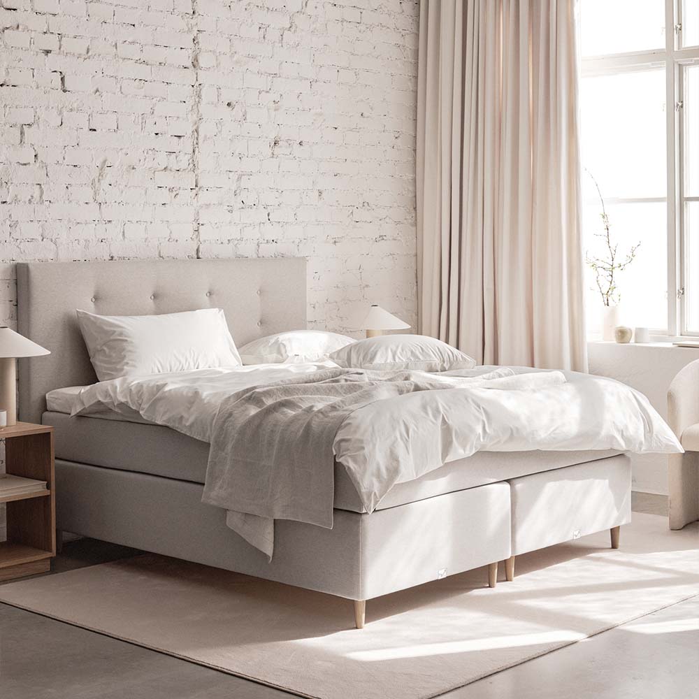 Viking Saga Kontinentalsäng 160×210 Beige